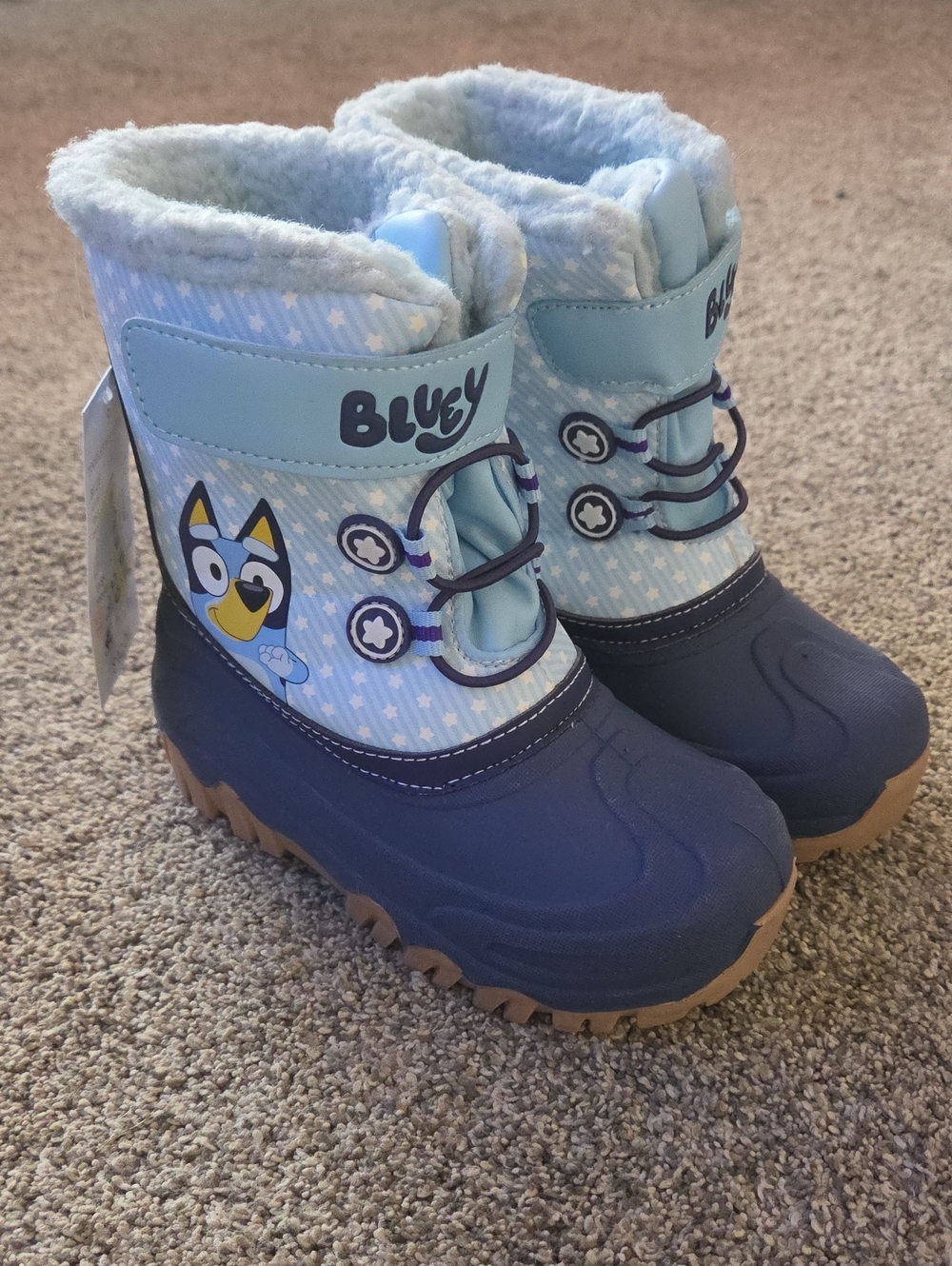 Ground Up Bluey Toddler Winter Snow Boots Size 10 NWT Unisex